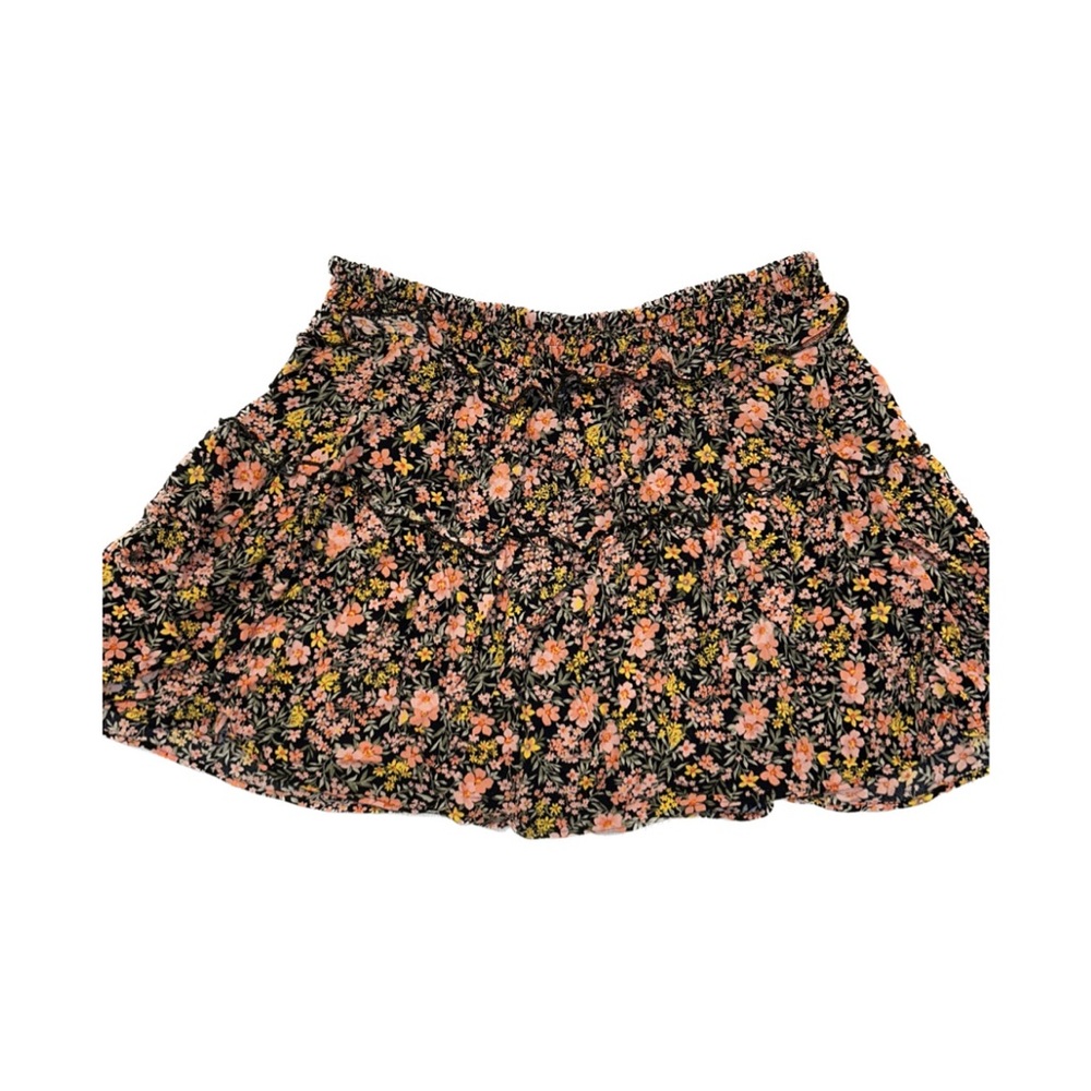 American Eagle Floral Layered Mini Skirt